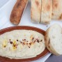 Hummus and toasted bread